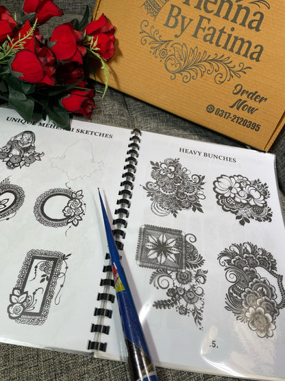 Mehndi Practice Book Combo – Part 1 & 2