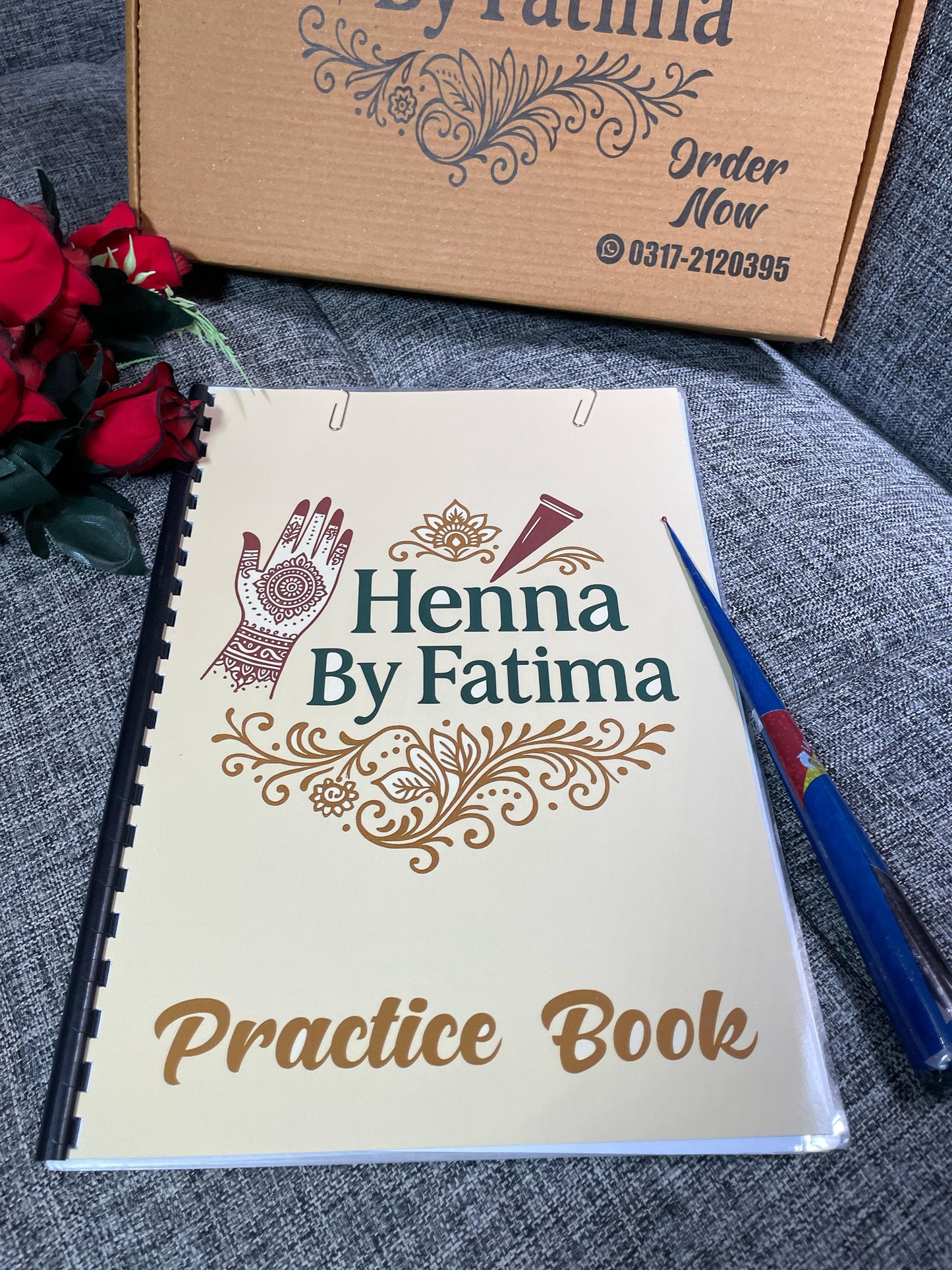 Reusable Mehndi Practice Book Part 1