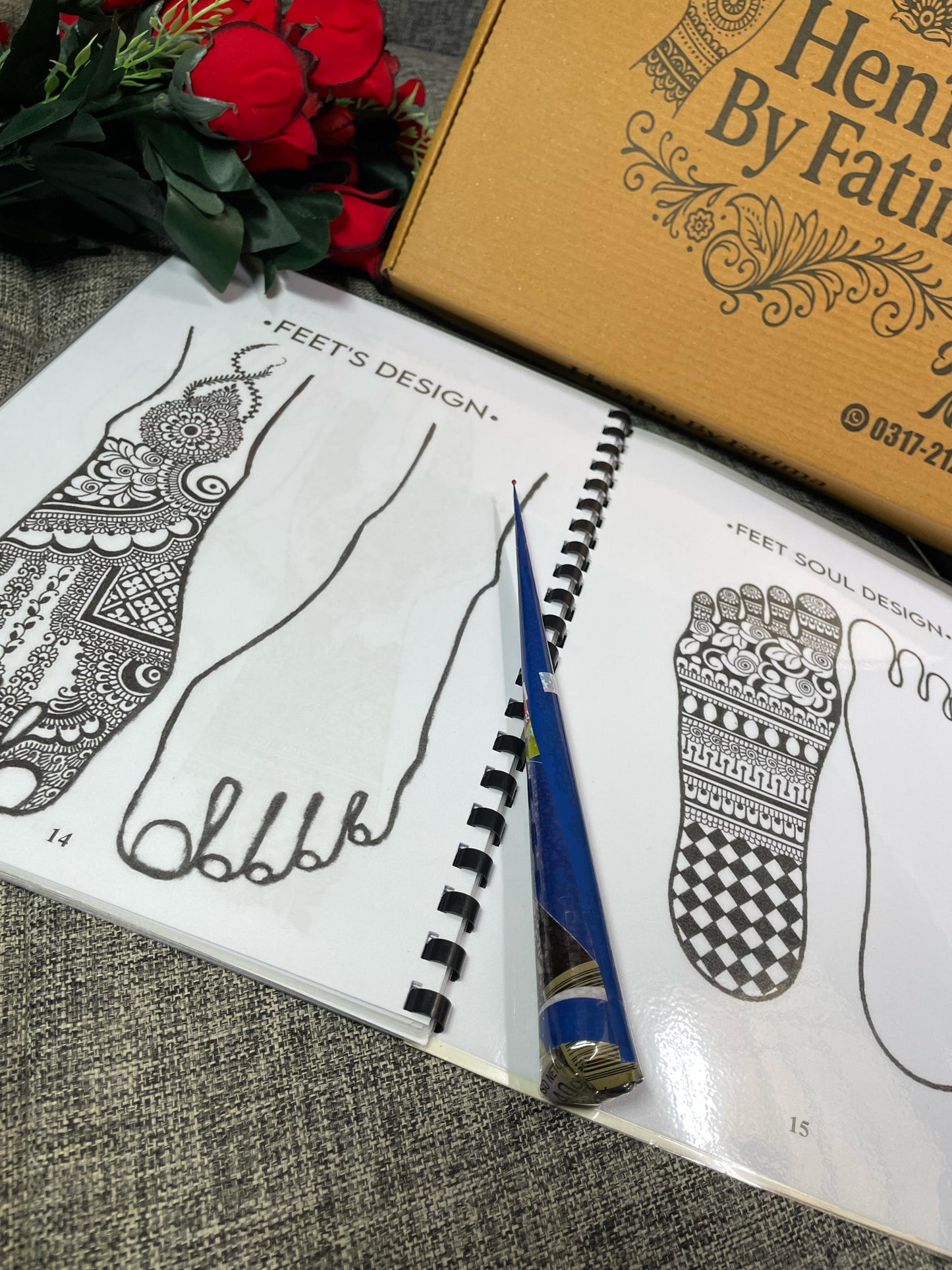 Reusable Mehndi Practice Book Part 1